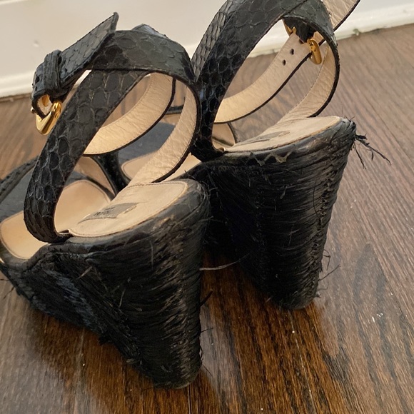 Prada black wedge heel platform around 100ml - Picture 5 of 5